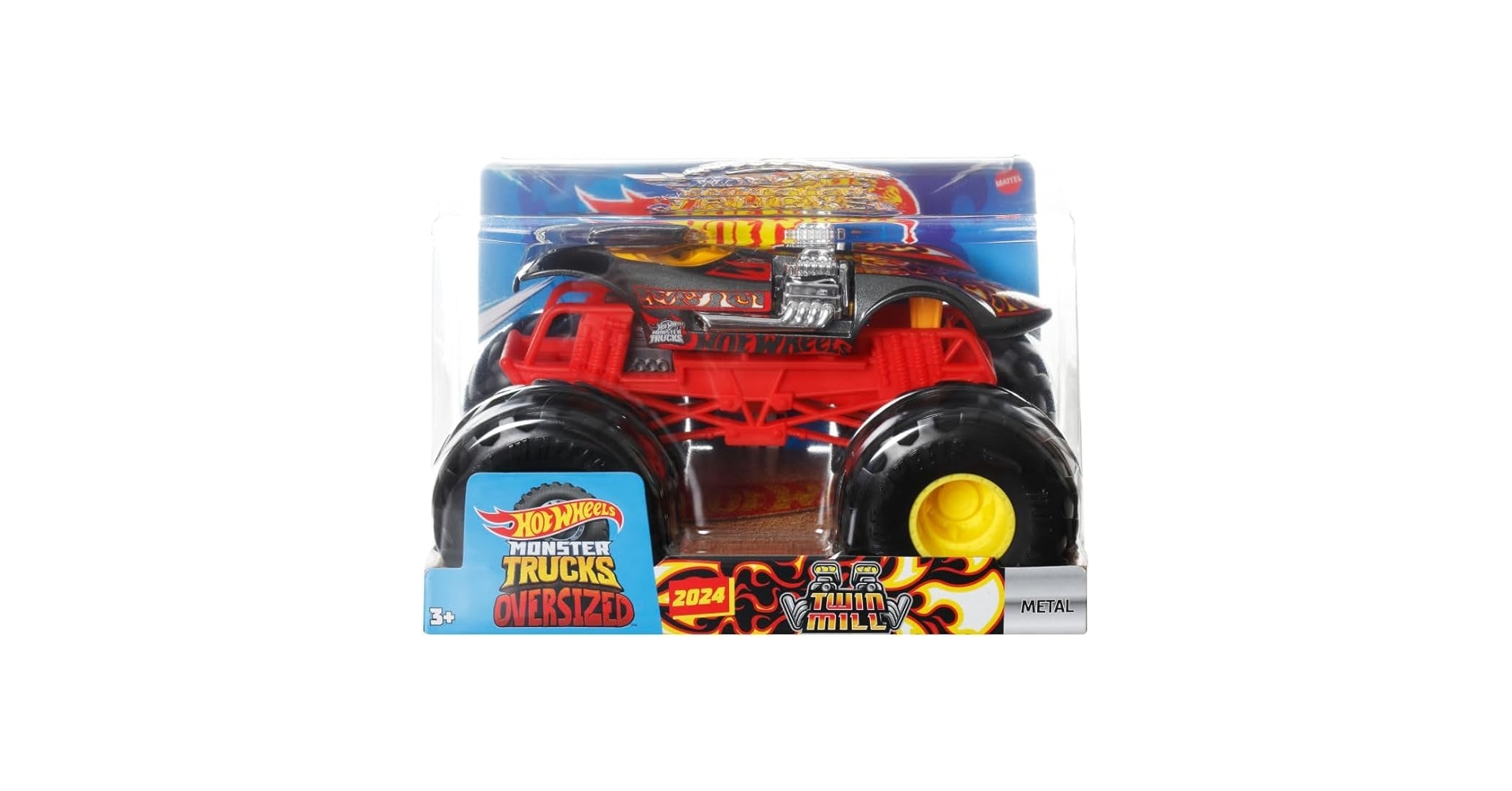 Amazon.com: Hot Wheels Monster Trucks Oversized Twin Mill 1